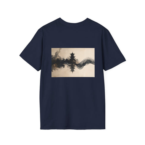 Ink Ribbon Skyline Temple T-Shirt