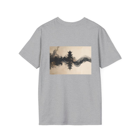 Ink Ribbon Skyline Temple T-Shirt