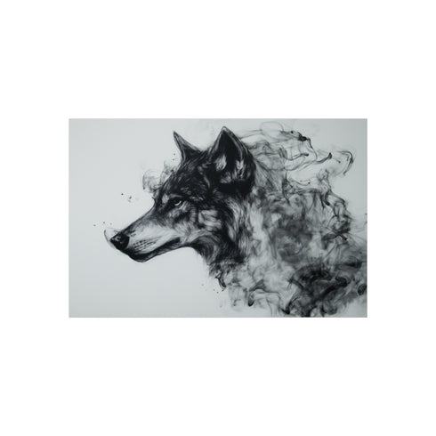 Ink Wolf Morphs into Smoke