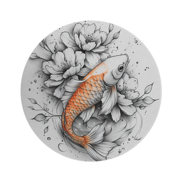 "Inked Style Round Rug"