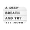 Inspirational Typographic Bath Mat