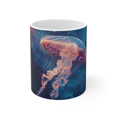"Interstellar Jellyfish Nebula Coffee Mug"