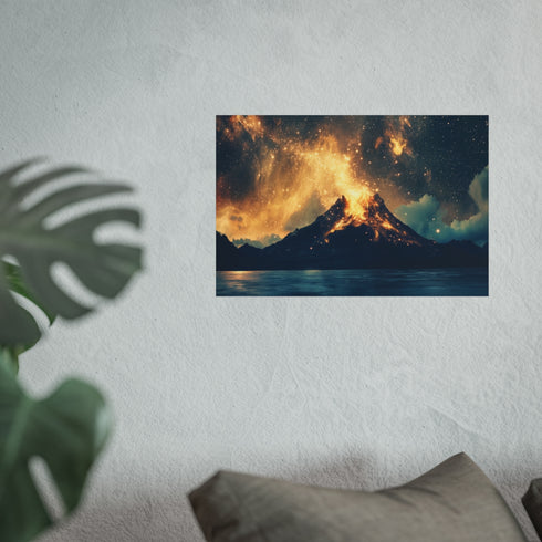 Inverted Volcano Raining Stardust Poster