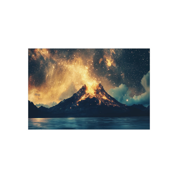 Inverted Volcano Raining Stardust Poster