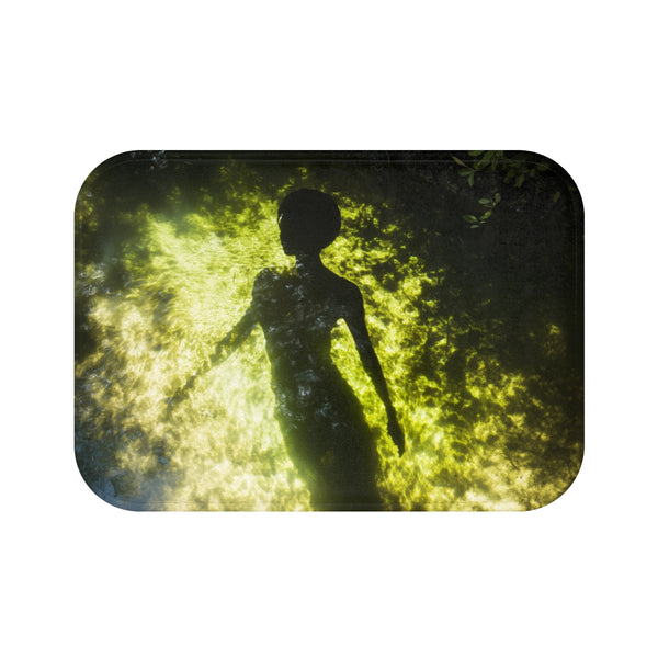 "Invisible Creature Bath Mat Design"