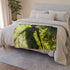 Invisible Creature Casting Glowing Shadow Plush Fleece Throw Blanket