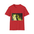 Invisible Creature Casting Glowing Shadow Graphic Unisex Softstyle T-Shirt - Red Variant