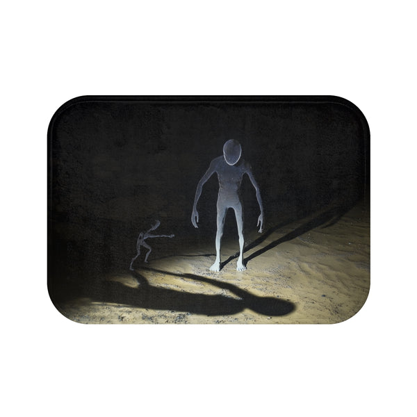 "Invisible Glow Creature Bath Mat"
