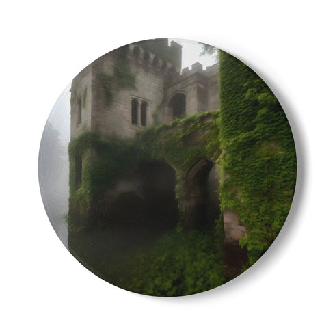 Ivy-covered Medieval Castle Coaster