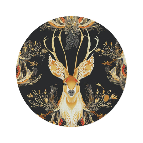 "Jackalope Dream Round Rug"