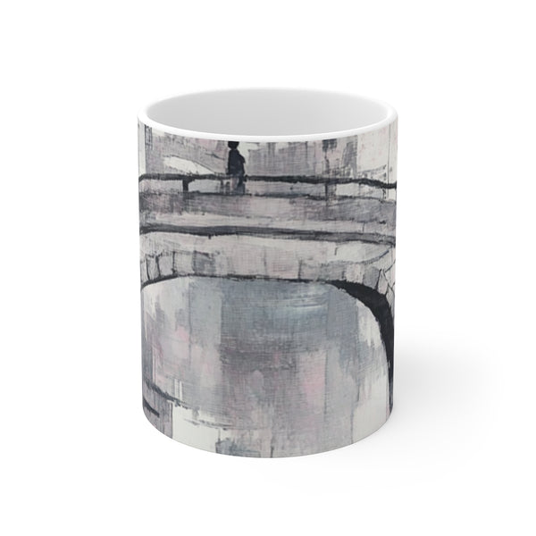 "Jade Ink Painting Coffee Mug"