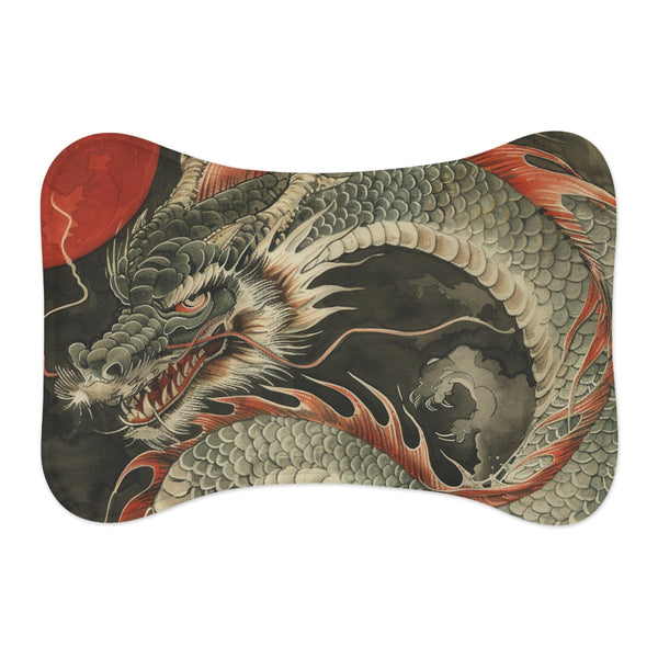 "Japanese Dragon Pet Mat: Mystical"