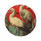 "Japanese Floral Round Rug: Hanafuda"