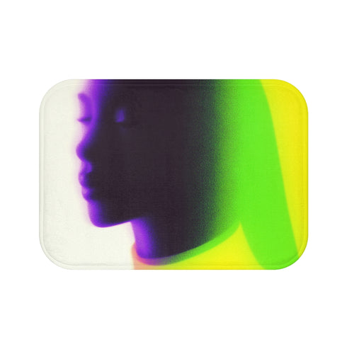 "Japanese Movie Poster Bath Mat: Bold & Dramatic Design"