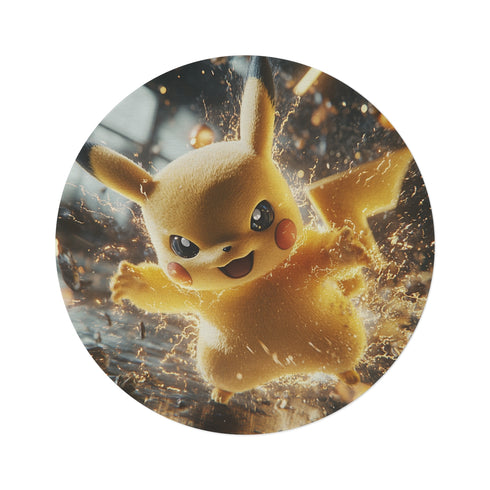 "JavaJavadog Round Rug: Catch 'Em All!"