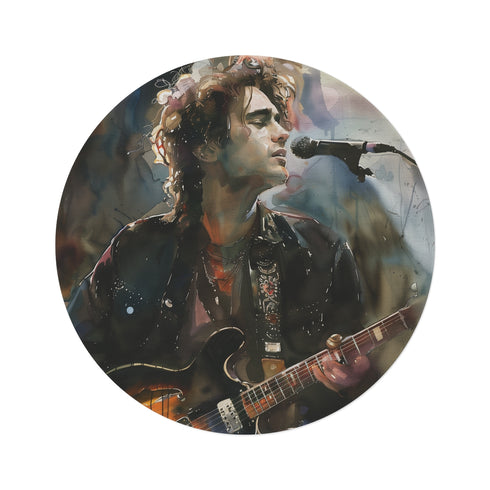 "Jeff Buckley Concert Watercolor Rug"