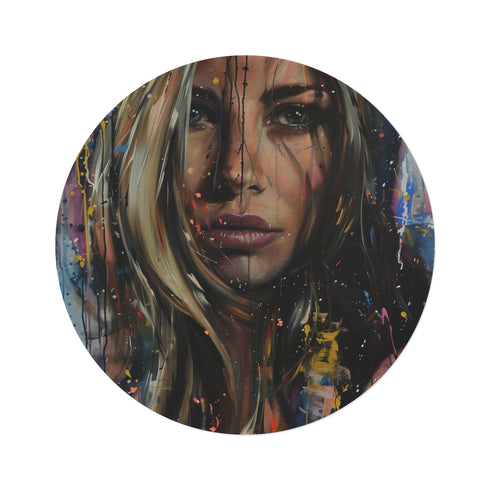 "Jennifer Aniston Inspired Round Rug: Add Hollywood Glamour to Your Space!"