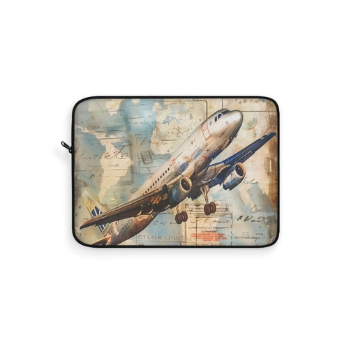 "Jetsetter Airplane Adventure Laptop Sleeve"