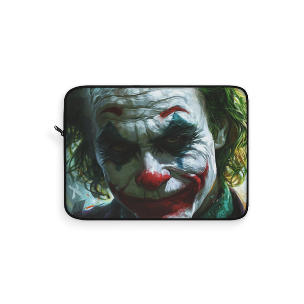 "Joker-Inspired Laptop Sleeve: Haunting Style"