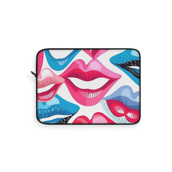 "Jonathan Adler Lips Hush Laptop Sleeve"