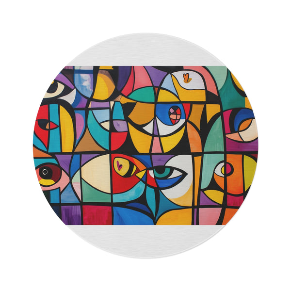 "Joyful Emotion Abstract Rug"