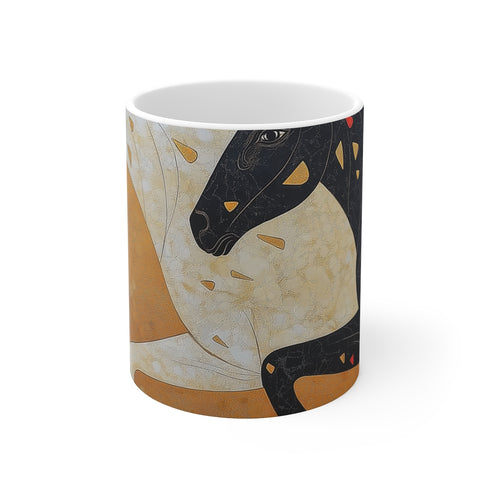 "Joyful Gallop Tanjore Horse Mug"