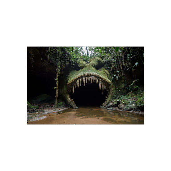 "Jungle Cave Shaped like Wolf"