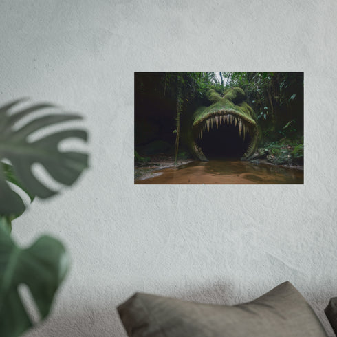 Jungle Cave Shaped like Wolf