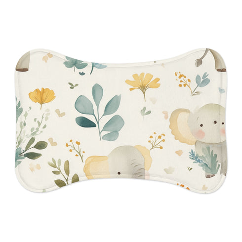 "Jungle Comfort: Elephant Print Pet Mat"