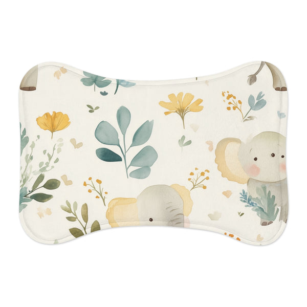 "Jungle Comfort: Elephant Print Pet Mat"