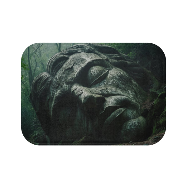 "Jungle-Themed Bath Mat Awakening Giant"