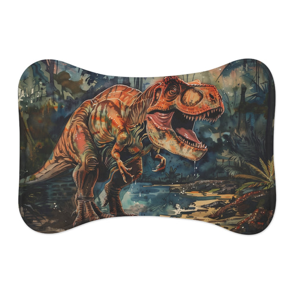 "Jurassic T-Rex Pet Mat: Roar-some Comfort for Your Furry Friend"