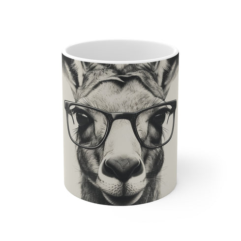 "Kangaroo Hipster Mug: A Quirky Must-Have"