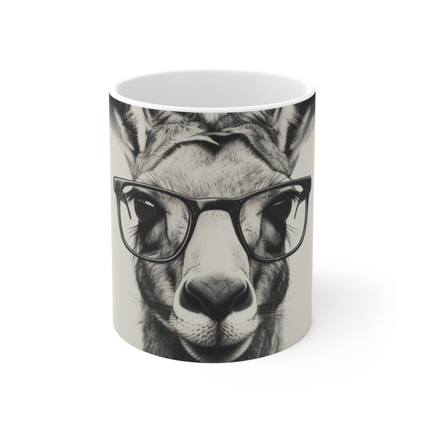 "Kangaroo Hipster Mug: A Quirky Must-Have"
