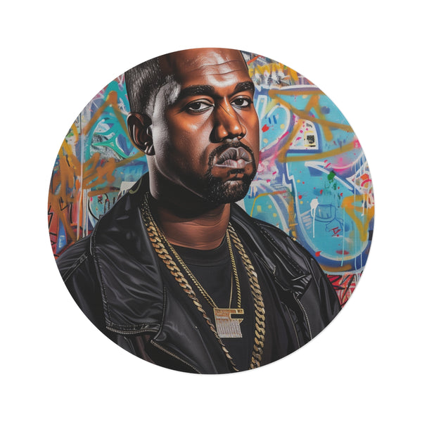 Kanye West Inspired Round Rug: Yeezy Chic