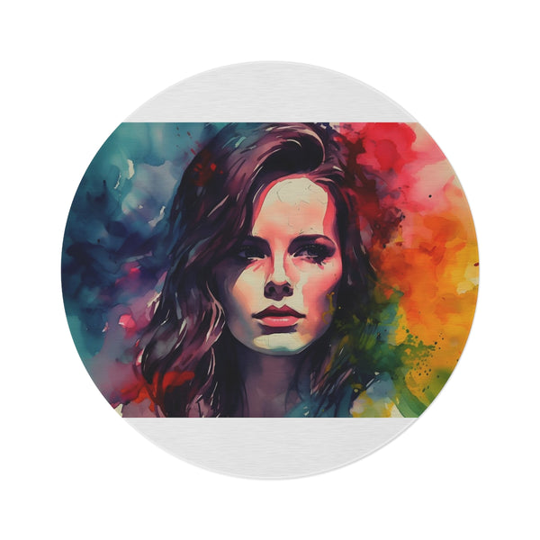 "Kate Beckinsale Neon Dreams Rug"