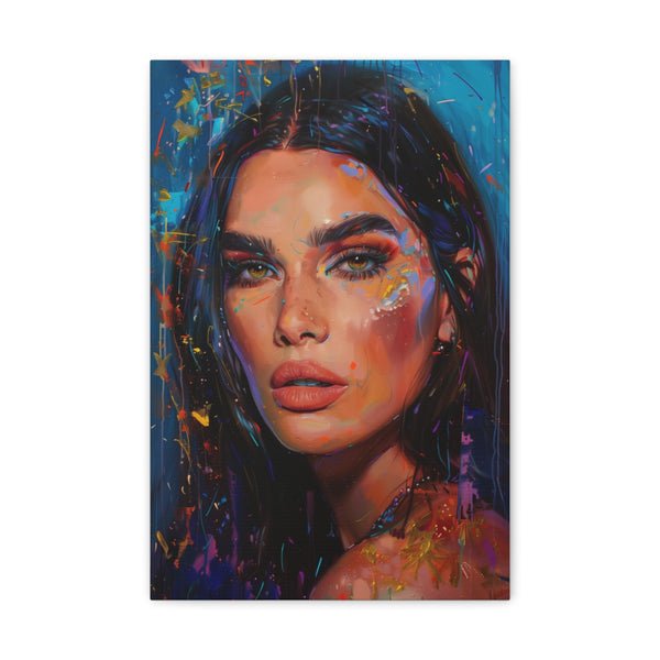 "Kendall Jenner: Beauty in Brushstrokes"