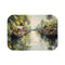 "Kerala Backwaters Bath Mat: Tranquil Maze Design"