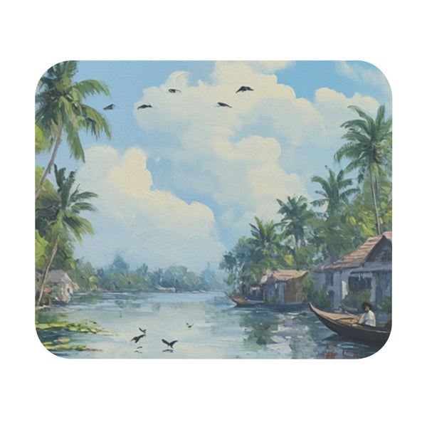 Kerala Backwaters Maze Mouse Pad