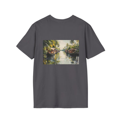 Kerala Backwaters Painting Maze Tee