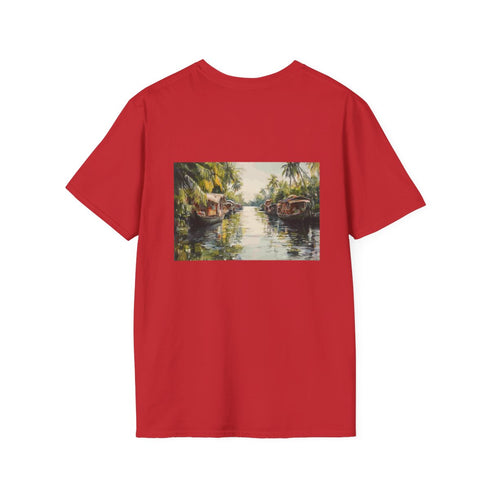 Kerala Backwaters Painting Maze Tee