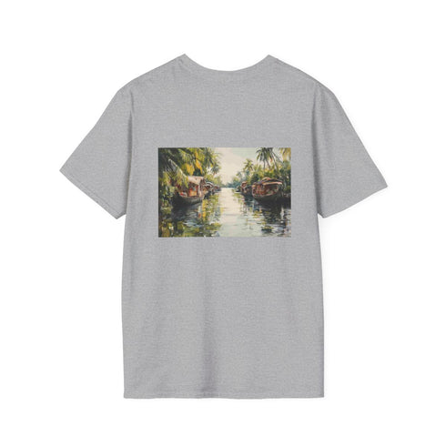 Kerala Backwaters Painting Maze Tee