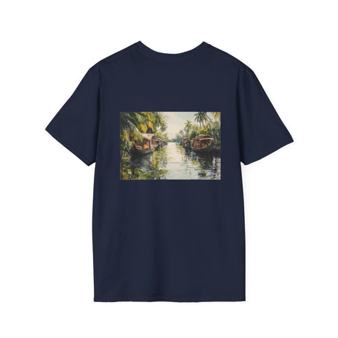 Kerala Backwaters Painting Maze Tee