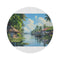 Kerala Backwaters Round Rug: Intricate Maze Design