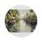 Kerala Backwaters Round Rug: Labyrinth Design