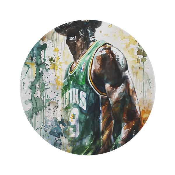 "Kevin Garnett Inspired Round Rug"