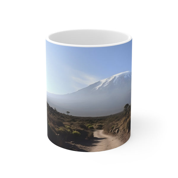 "Kilimanjaro Sunrise Mug: Tanzania Adventure"