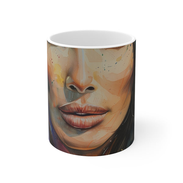 "Kim Kardashian Watercolor Coffee Mug"
