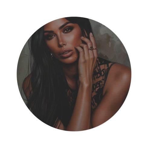"Kim's Luxe Round Rug"