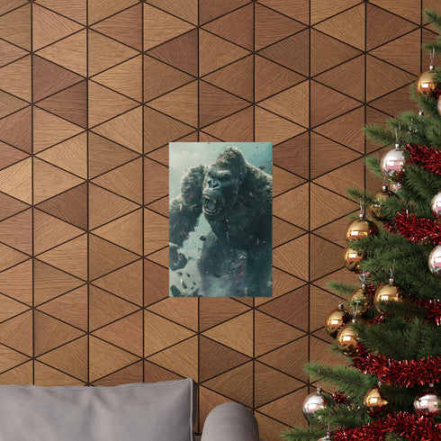 King Kong Eighth Wonder epic adventure matte paper poster 12x18.